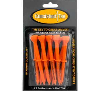 ProActive Sports Consistent Tee 3 1/4″ Pack of 10 Durable, Biodegradable Tees for Perfect