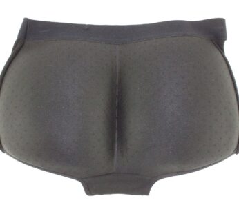 Men’s Padded Butt Booster Booty Enhancer Molded Pad Boyshort, Black, Size Medium