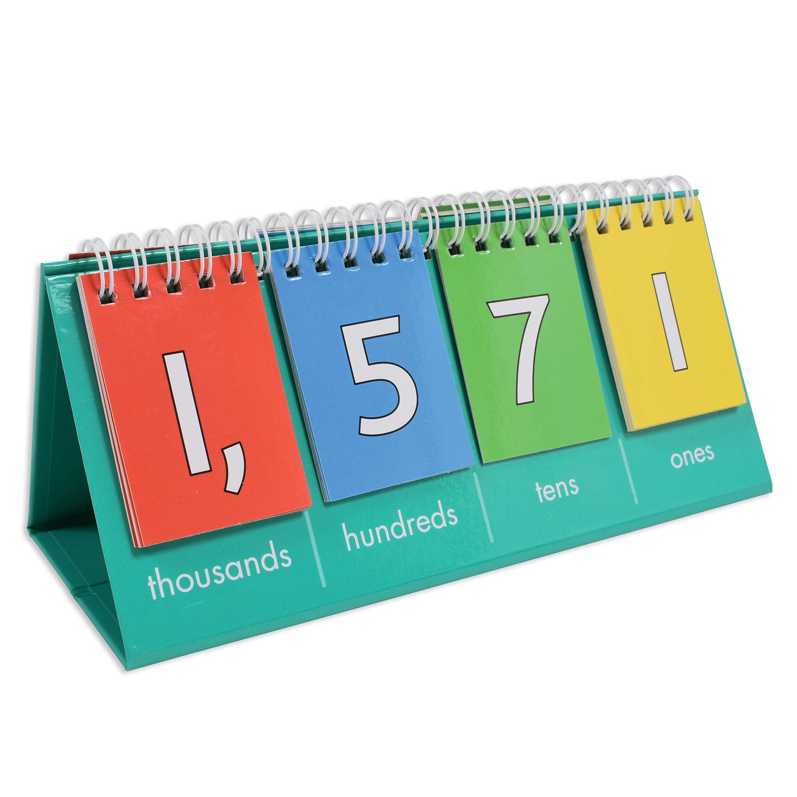 edxeducation Student Place Value Flip Chart - Thousands - Foldable Pocket Number Chart - L - Image 2