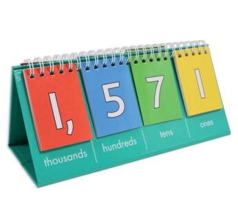 edxeducation Student Place Value Flip Chart – Thousands – Foldable Pocket Number Chart – L