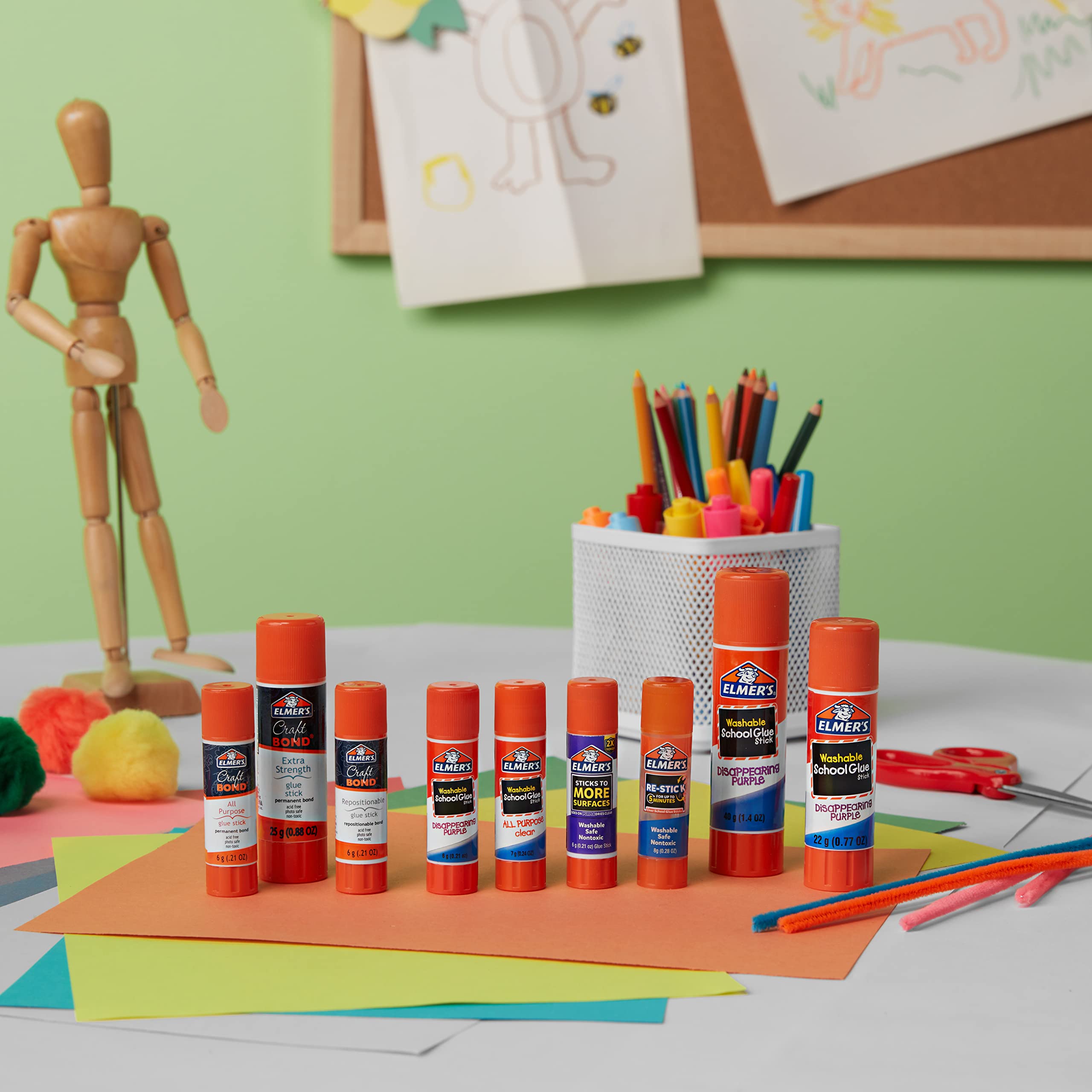 Elmer's Jumbo Disappearing Purple School Glue Stick, 1.4 Ounces - Image 3
