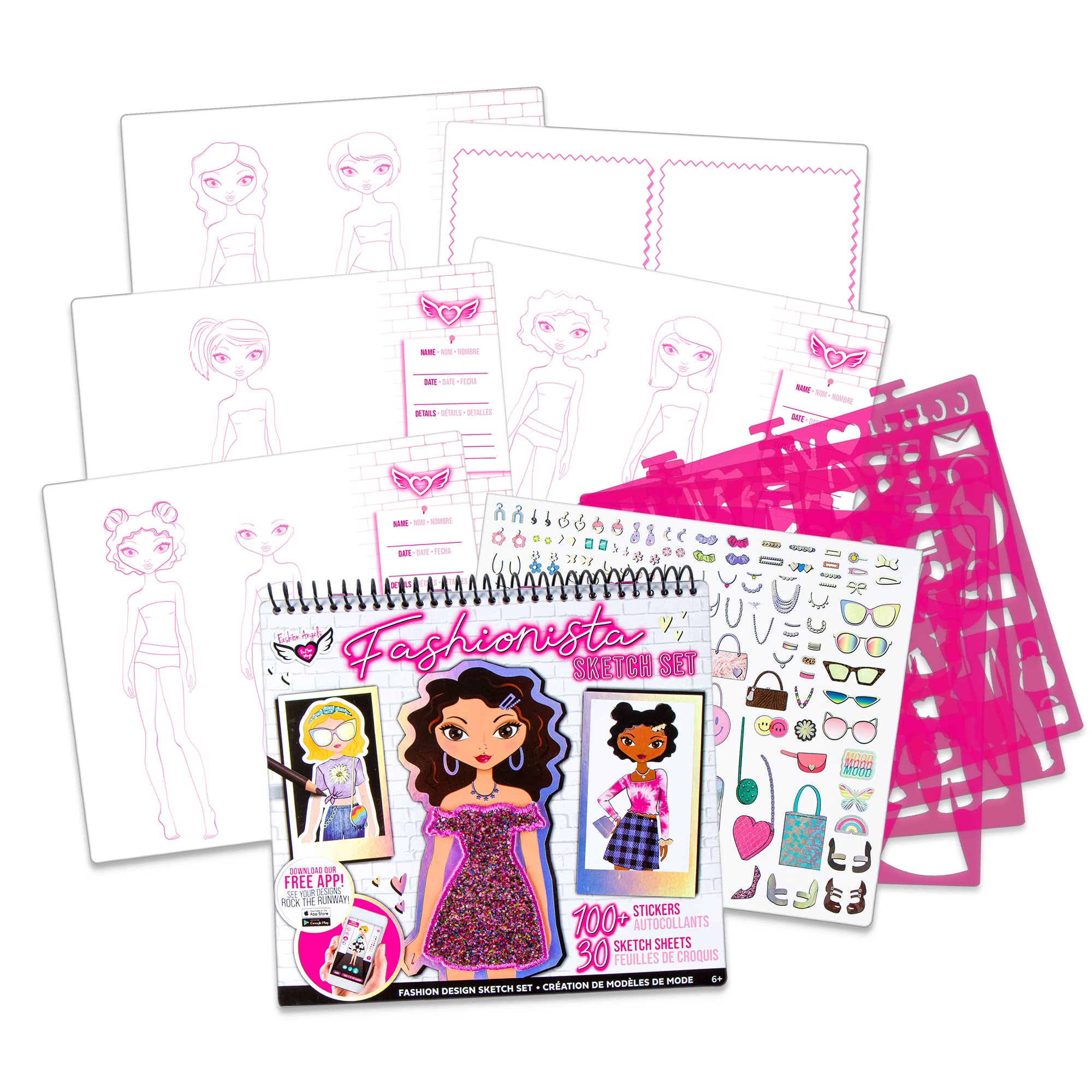 Fashion Angels Fashion Design Sketch Portfolio - Sketch Book for Beginners, Sketch Pad wit