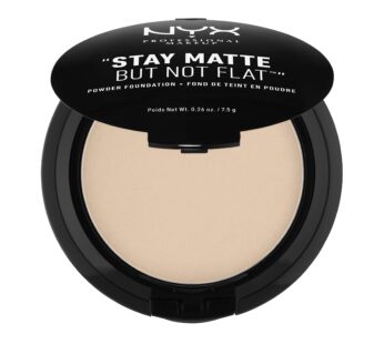NYX PROFESSIONAL MAKEUP Stay Matte But Not Flat Powder Foundation, Nude