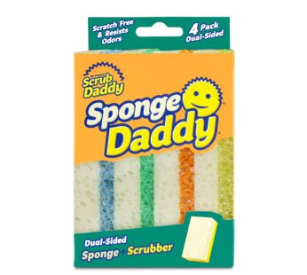 Scrub Daddy Sponge Daddy – Scratch-Free Multipurpose Dish Sponge – BPA Free & Made with Po