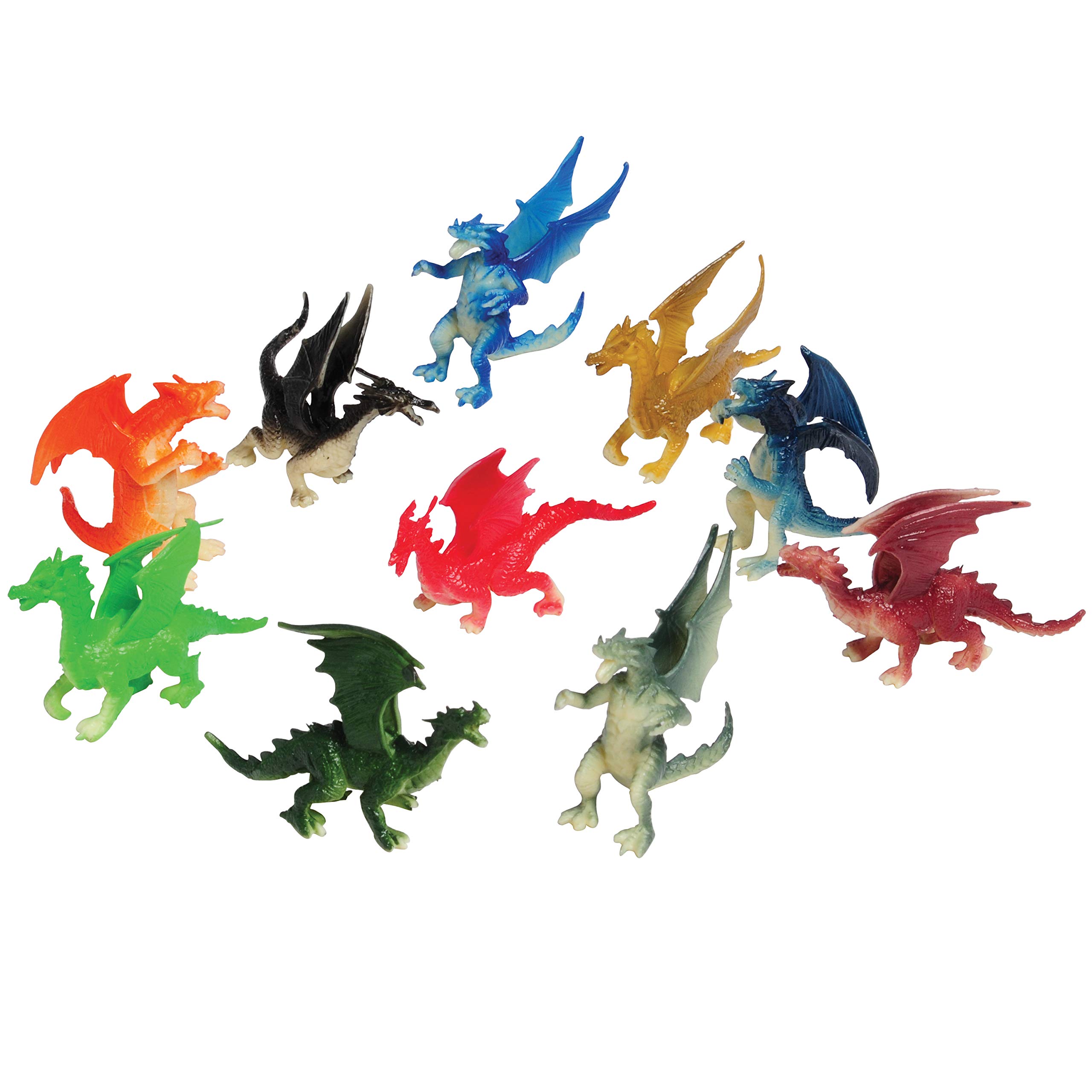 U.S. Toy Assorted Color and Design Mini Dragon Action Figures (12), 36 months - 10 Years - Image 2