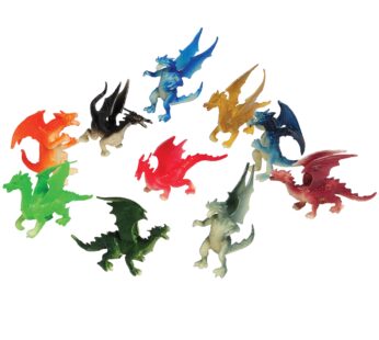 U.S. Toy Assorted Color and Design Mini Dragon Action Figures (12), 36 months – 10 Years