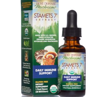 Host Defense Stamets 7 Extract – 7 Species Blend – Mushroom Supplement for Immune Support