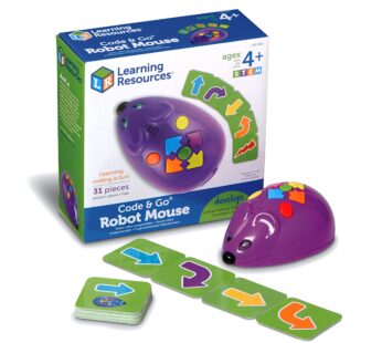 Learning Resources Code & Go Robot Mouse – 31 Pieces, Ages 4+, Coding STEM Toys, Screen-Fr