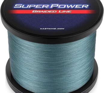 KastKing Superpower Braided Fishing Line,Low-Vis Gray,30 LB,327 Yds