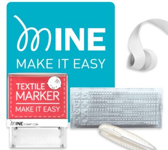 Mine Stamp Clothing and Book Marker | Compact Personalised Clothing Marker for Adults and