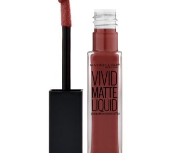 Maybelline Color Sensational Vivid Matte Liquid Lipstick, Coffee Buzz, 0.26 fl. oz.