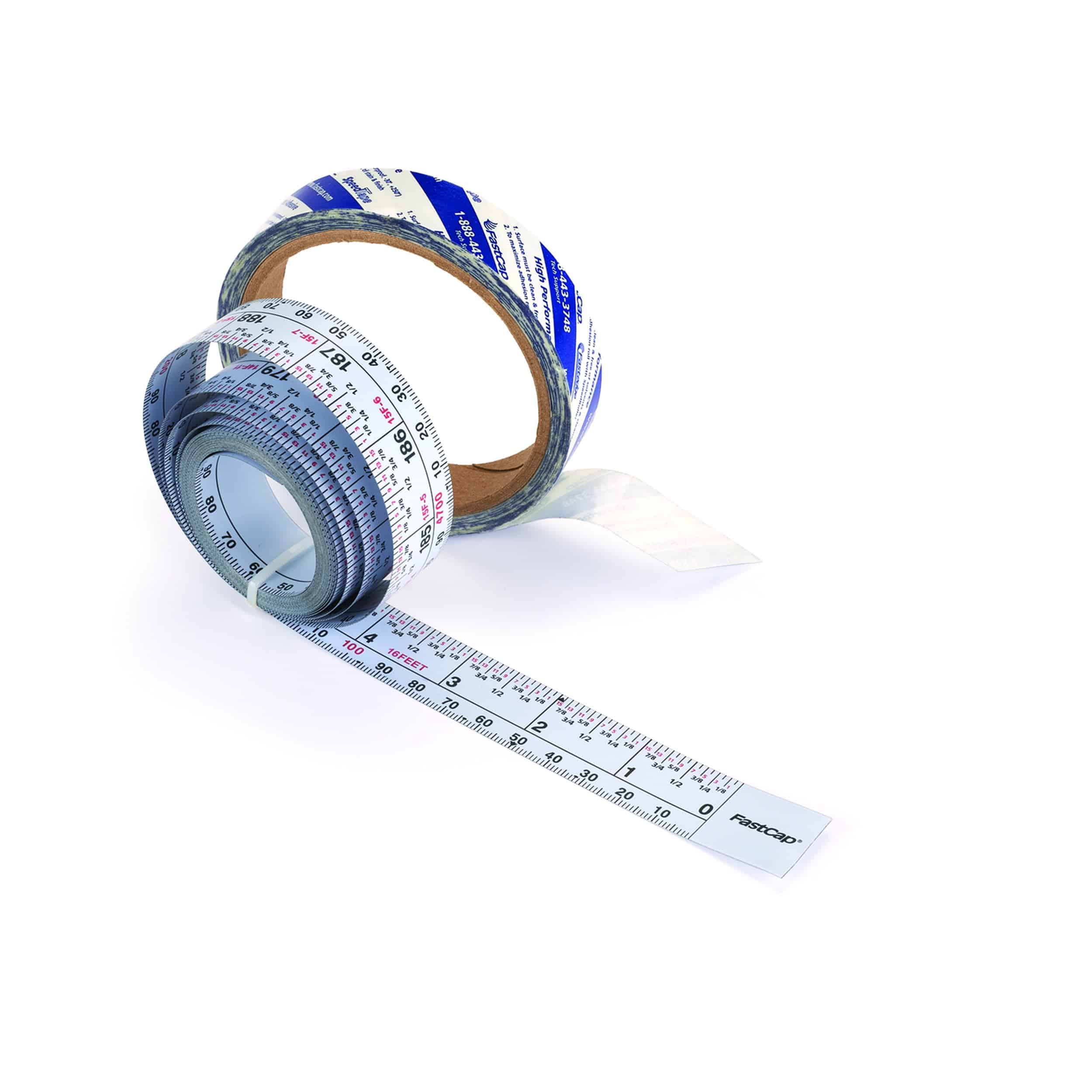 FastCap Peel & Stick Standard/Metric Measuring Tape - Perfect for Professionals and Home I