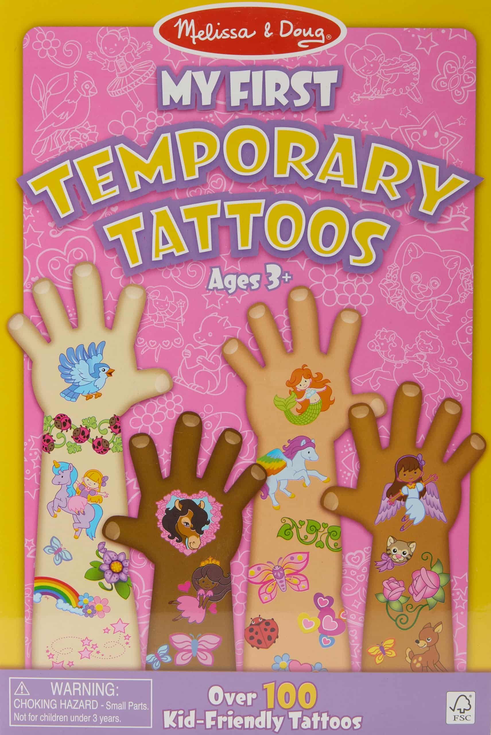 Melissa & Doug My First Temporary Tattoos - Pink Activity Pad Sticker Pad - Image 2