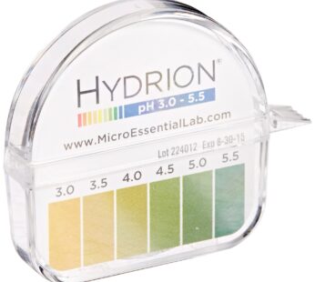 Micro Essential Lab 3110M18EA 325 Hydrion Short Range pH Test Paper Dispenser, 3.0-5.5 pH