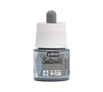Pebeo Setasilk Silk Painting 45-Milliliter Bottle, Silver Grey