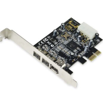 Syba SY-PEX30016 3 Port IEEE 1394 Firewire 1394B & 1394A PCIe 1.1 x1 Card TI XIO2213B Chip