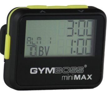 Gymboss miniMAX Interval Timer and Stopwatch – Black/Yellow SOFTCOAT