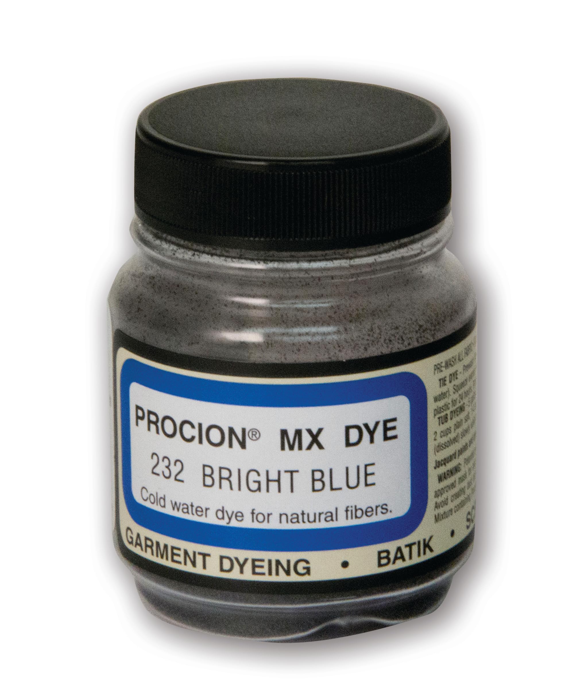 Jacquard Procion Mx Dye - Undisputed King of Tie Dye Powder - Bright Blue - 2/3 Oz - Cold