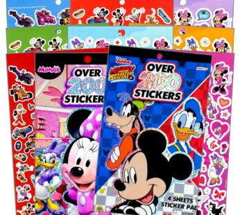 Disney Mickey Mouse Sticker Pad and Minnie Mouse Sticker Pad Set (Over 400 Stickers total!