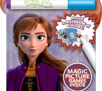Disney Frozen 2 Anna and Elsa 20 Page Imagine Ink Magic Pictures and 1 Mess-Free Marker 45