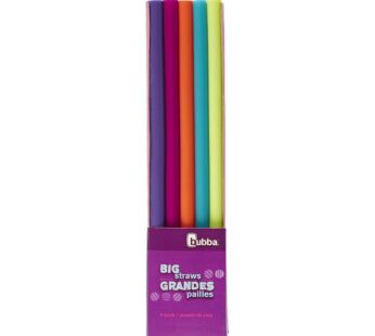 Bubba Big Straw 5 Pack of Reusable Straws (Assorted Bold Colors)