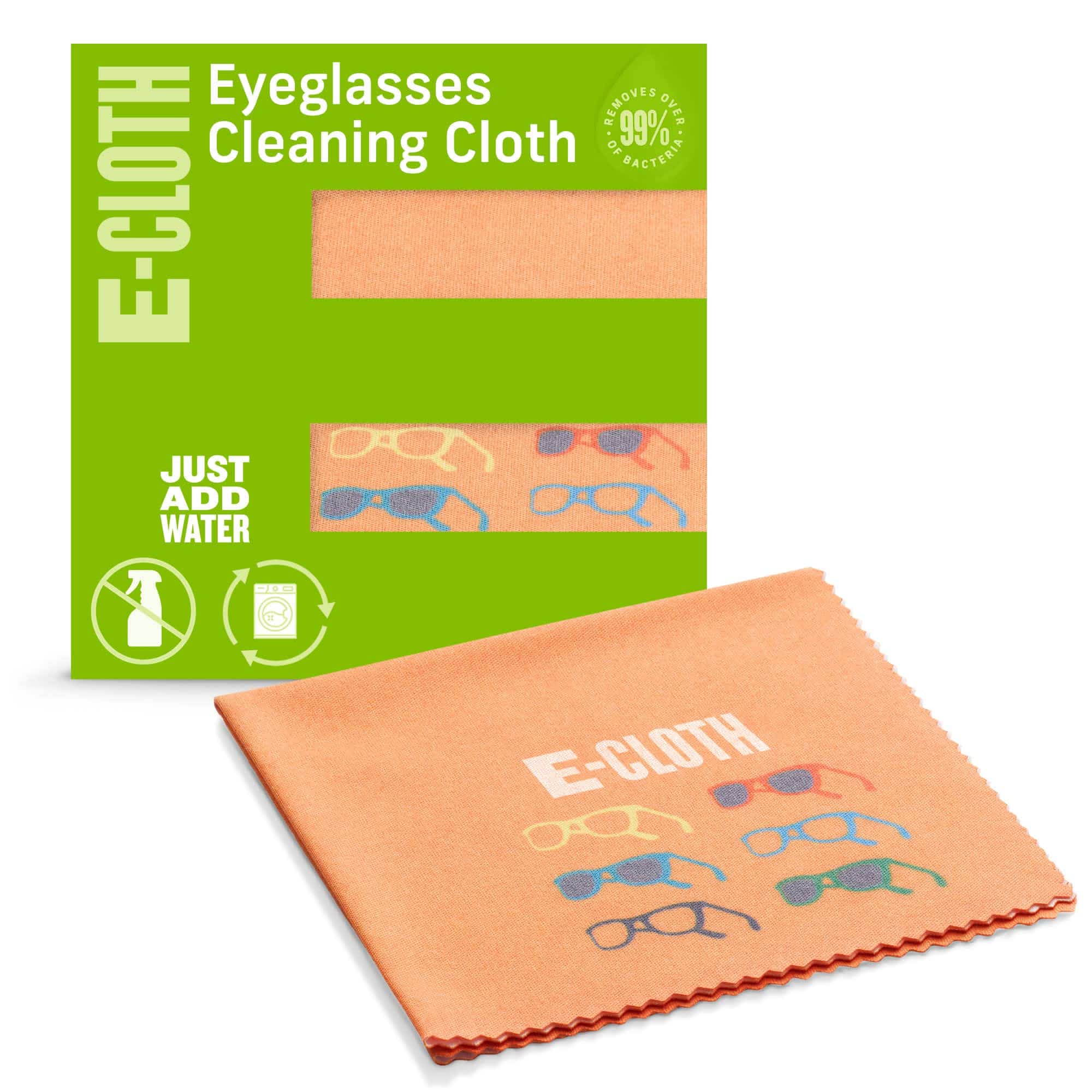 E-Cloth Glasses Cloth, Premium Microfiber Cleaning Cloth, Ideal Eyeglass and Lens Cleaner,