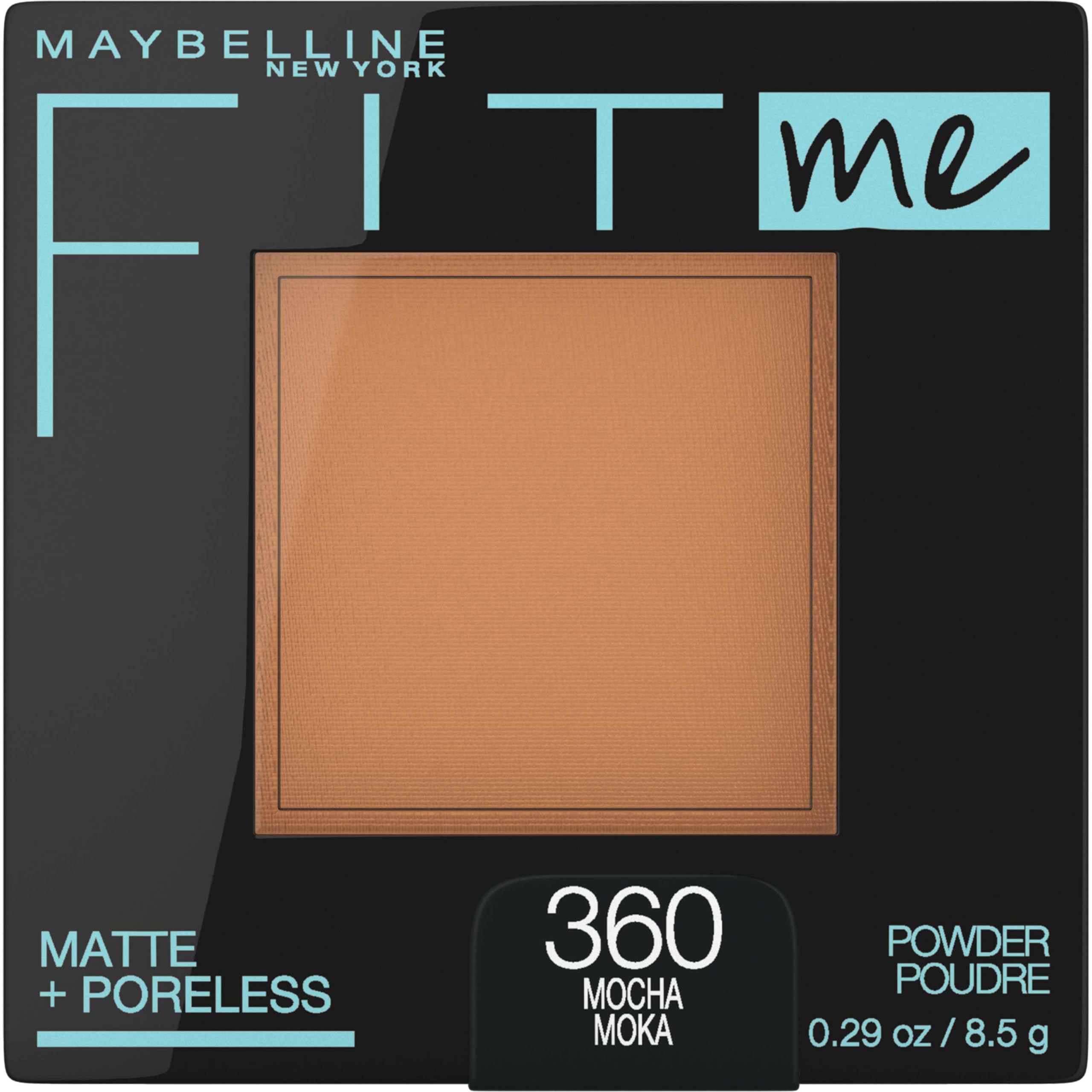 Maybelline Fit Me Matte + Poreless Pressed Face Powder Makeup & Setting Powder, Mocha, 1 C