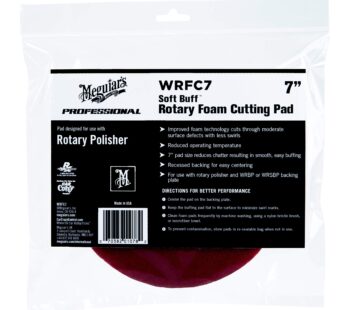 Meguiar s 7″ Soft Buff Rotary Foam Cutting Pad WRFC7 – Professional Rotary Cutting Pad, Pa