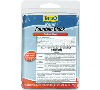 Tetra Pond Fountain Block 6 Count, Controls Algae Growth In Ornamental Fountains