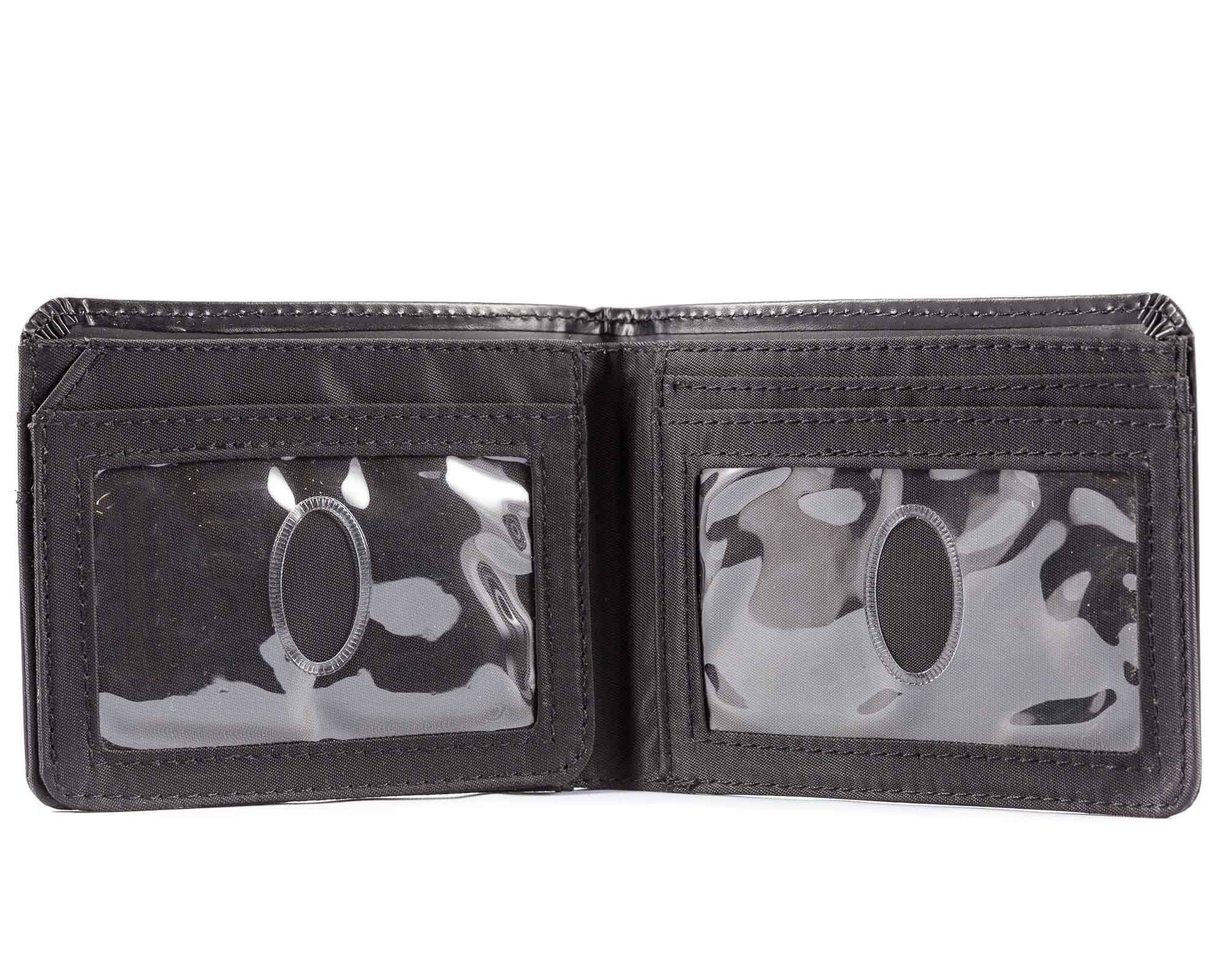 Big Skinny Men's L-Fold Passcase Leather Slim Wallet, Holds Up to 30 Cards, Black - Image 4