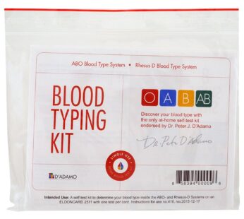 D’Adamo Personalized Nutrition Home Blood Type Testing Kit