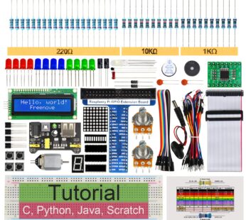 Freenove Super Starter Kit for Raspberry Pi 5 4 B 3 B+ 400, 407-Page Detailed Tutorial, Py