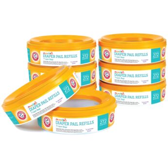 Munchkin Arm & Hammer Diaper Pail Refill Rings, 2,176 Count, 8 Pack (272 Count each) Lave