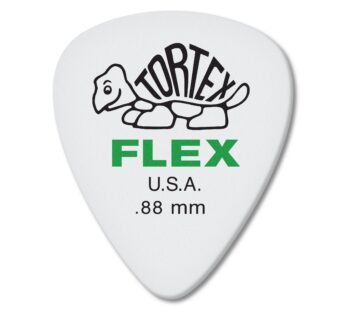 JIM DUNLOP Flex Standard .88mm Green Guitar Pick, 12 Pack