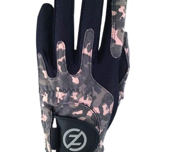 Zero Friction Men’s Synthetic Golf Glove, Night Camouflage, Left Hand, One Size