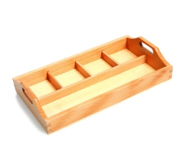 Amazing Child Attractive 4 Compartment Sorting Tray – Small Tray with one Long Section App