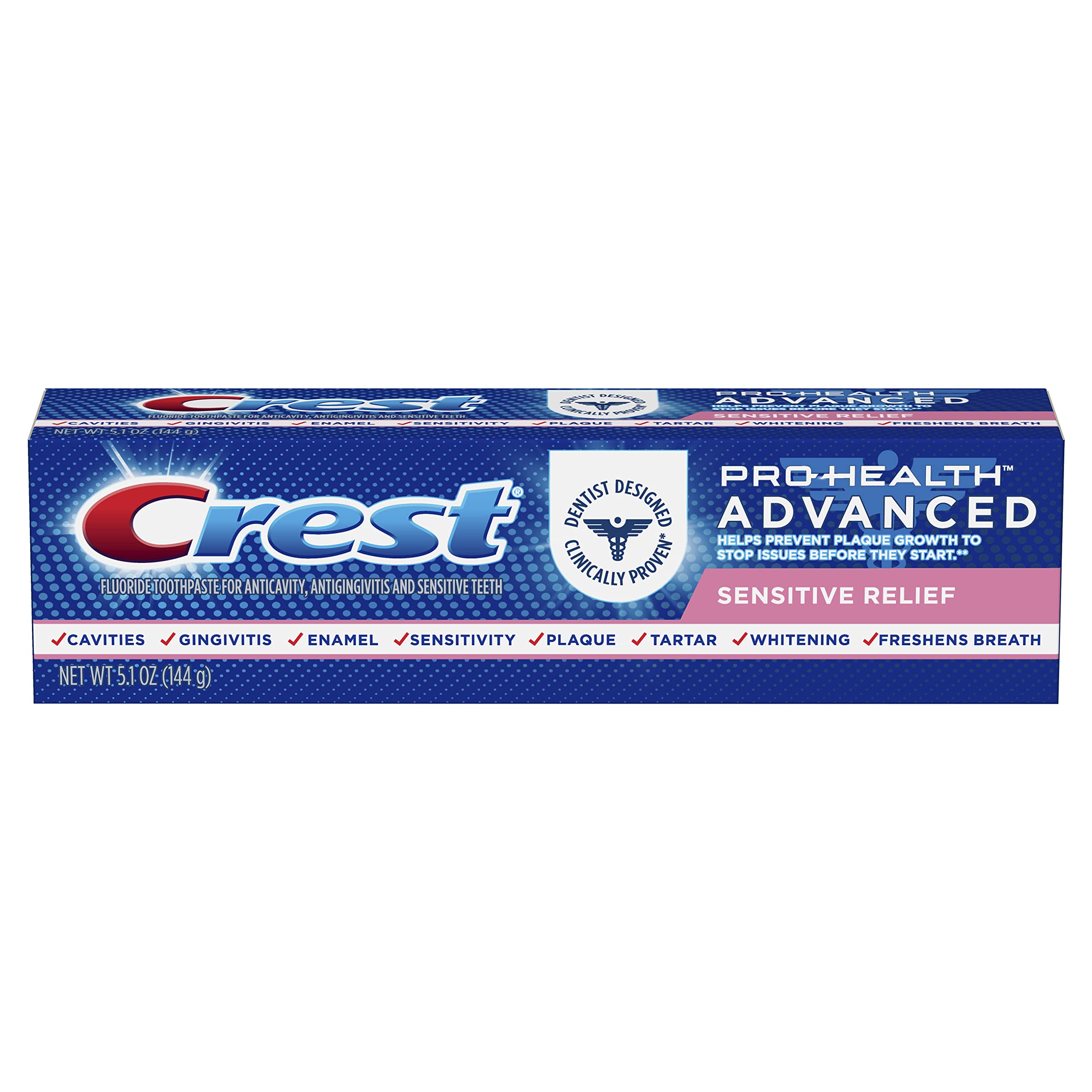Crest Pro-Health Advanced Sensitive & Enamel Shield Toothpaste, 5.1 Ounce (Pack of 1) - Pa