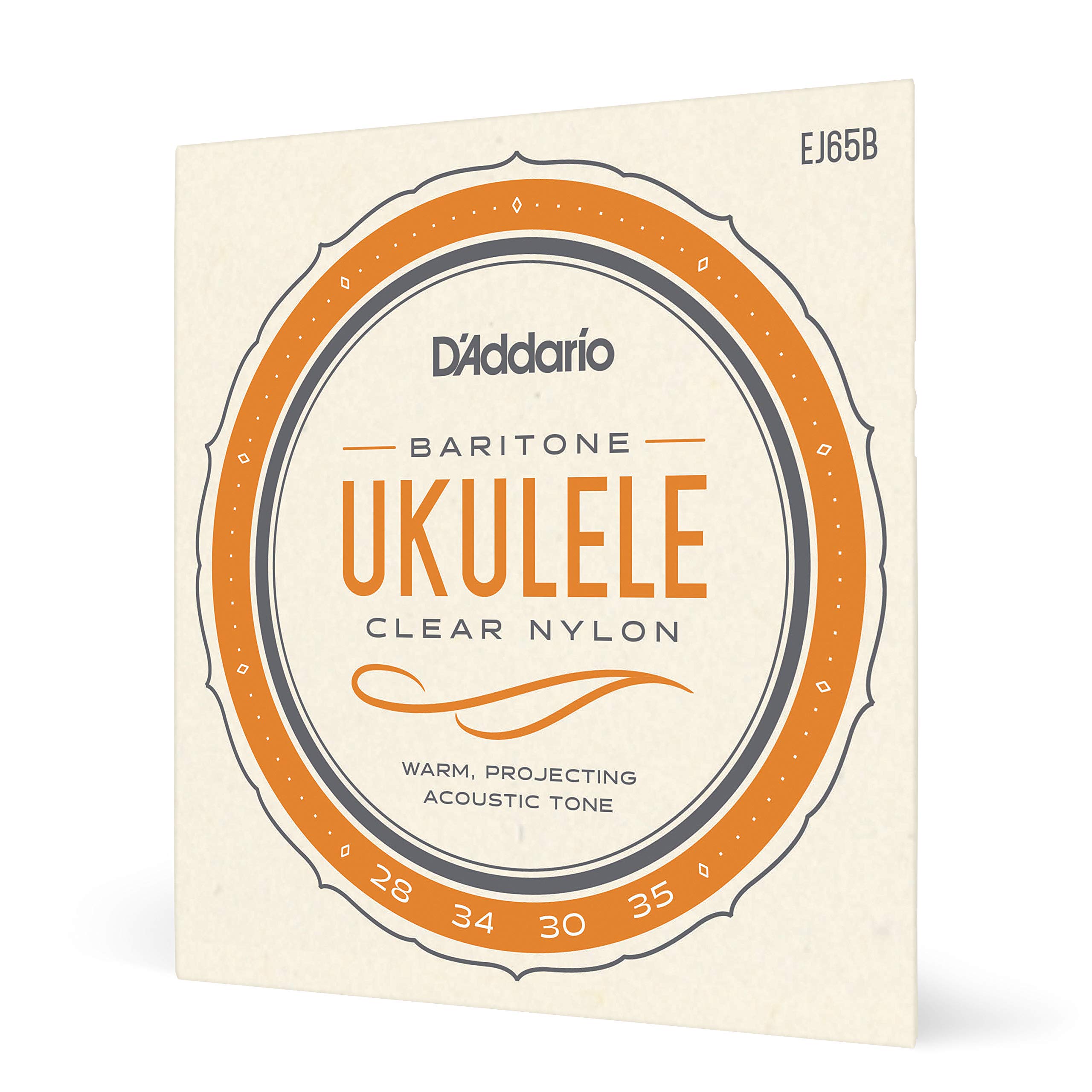 D'Addario EJ65B Pro-Art Custom Extruded Nylon Ukulele Strings, Baritone