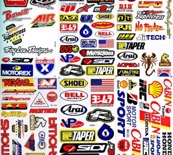 Dirt Bike Motorcycles Supercross Motocross ATV Lot 6 vinyl decals stickers D6015