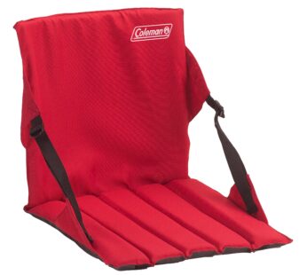 Coleman Red Portable Stadium Seat Cushion | Lightweight Padded Seat for Sporting Events an