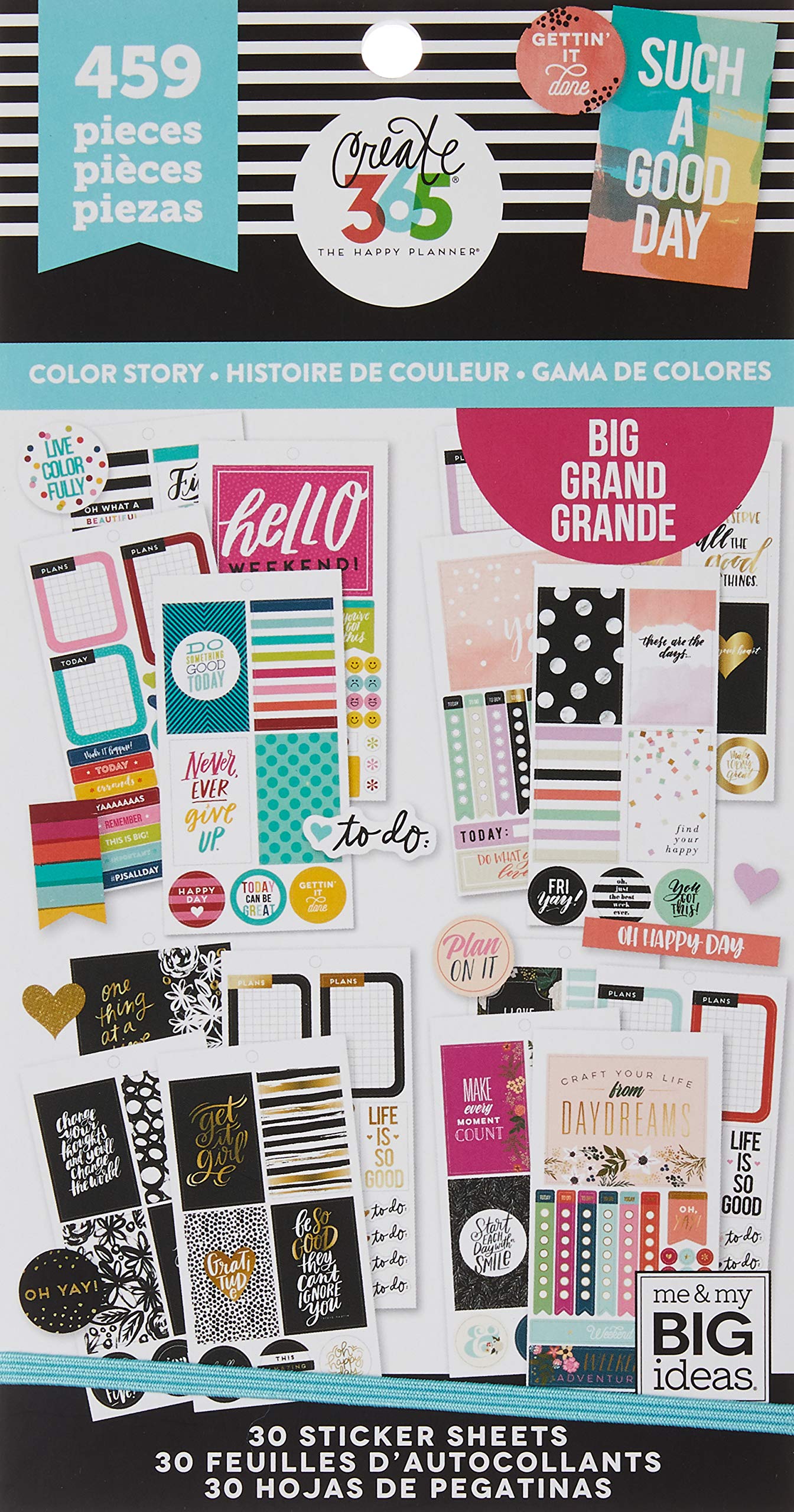 me & my BIG ideas Sticker Value Pack for Big Planner - The Happy Planner Scrapbooking Supp