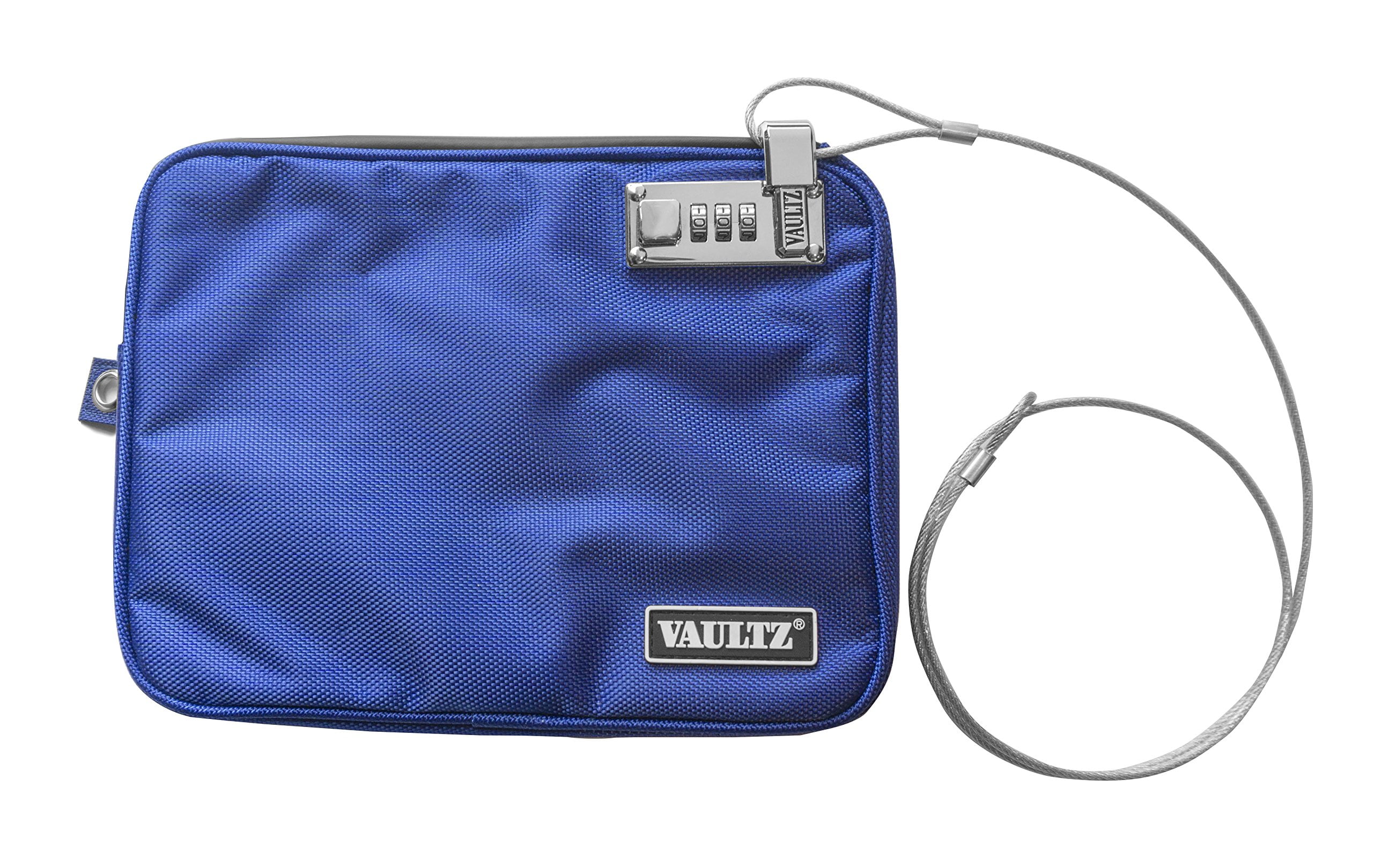 Vaultz Money Bag with Lock - Water-Resistant Combination Locking Pouch w/Tether for Cash,