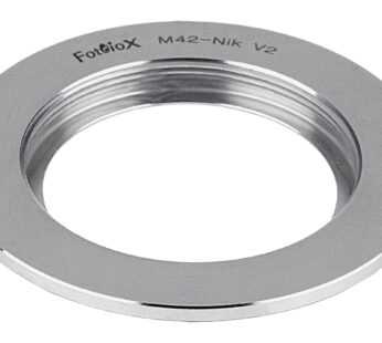 Fotodiox Chrome Lens Mount Adapter (Type 2) – Compatible with M42 (42mm x1 Thread Screw) L