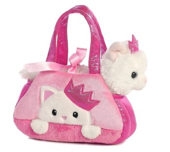 Aurora Fashionable Fancy Pals Peek-A-Boo Princess Kitty Stuffed Animal – On-The-go Comp