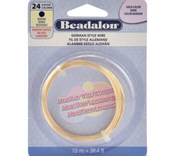 German Style Wire-Gold Round – 24 Gauge, 37.4′