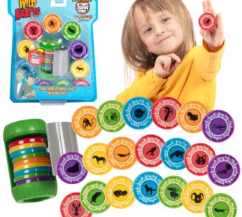 Wild Kratts Chris Creature Power Disc Holder Set w 20 Discs -Figure Toy for Pretend & Dres