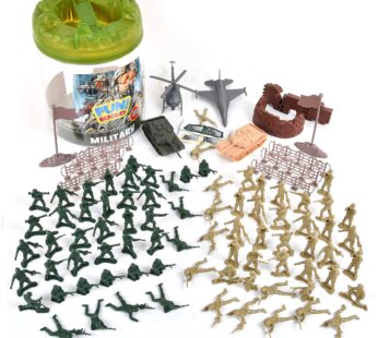 Sunny Days Entertainment Military Battle Group Bucket 100 Assorted Soldiers and Accessor