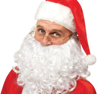 Fun World Costumes Men’s Adult Instant Santa Costume, Red/White, One Size
