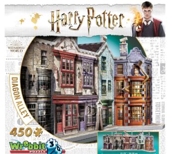 Wrebbit3D Harry Potter Diagon Alley 3D Puzzle for Teens and Adults | 450 Real Jigsaw Puzzl