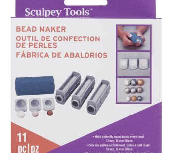 Polyform Sculpey Tools Round Bead Maker, 11 piece set, polymer oven-bake clay jewelry maki